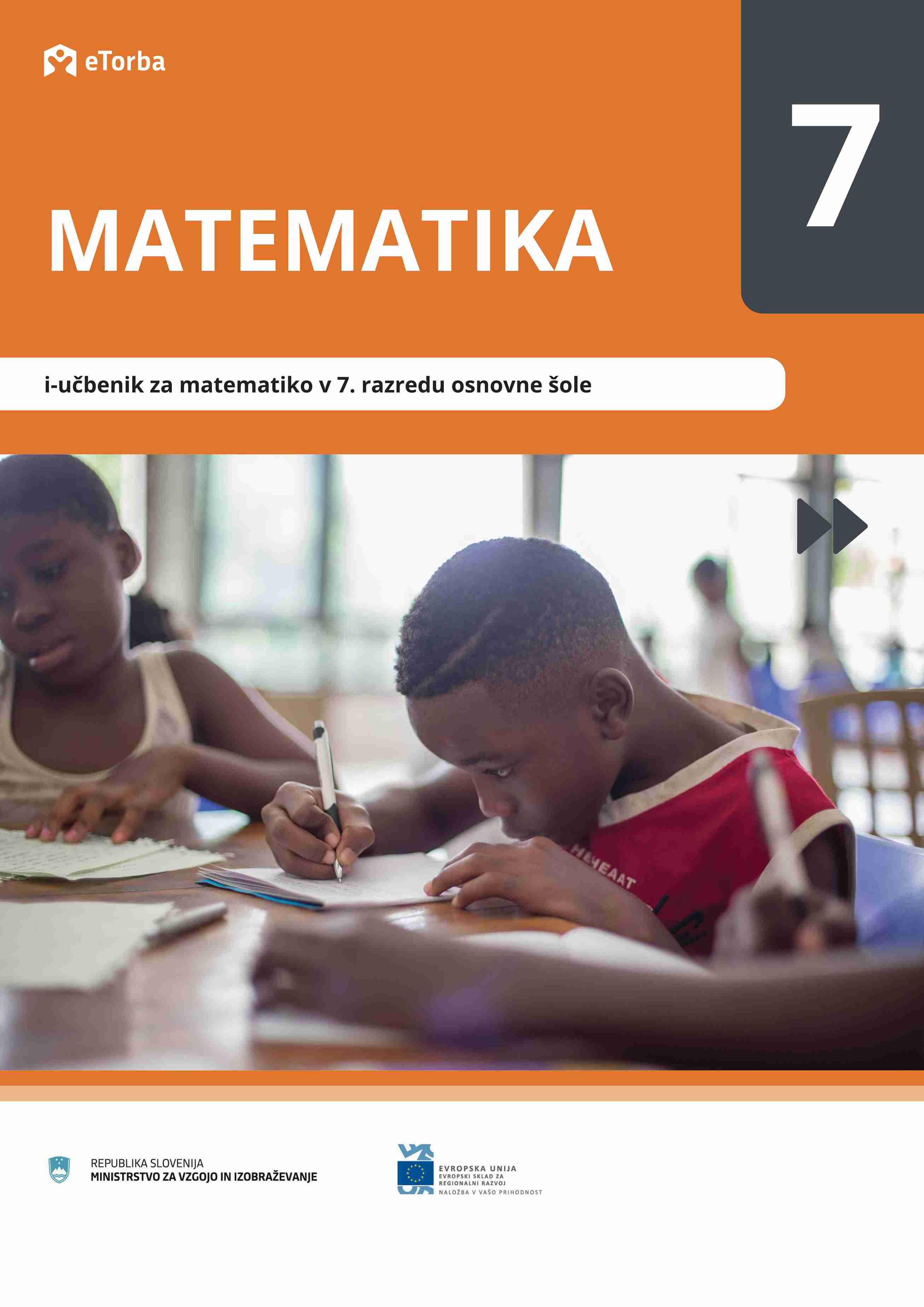 Naslovnica za e-gradivo MATEMATIKA 7: i-Učbenik za matematiko v 7. razredu osnovne šole